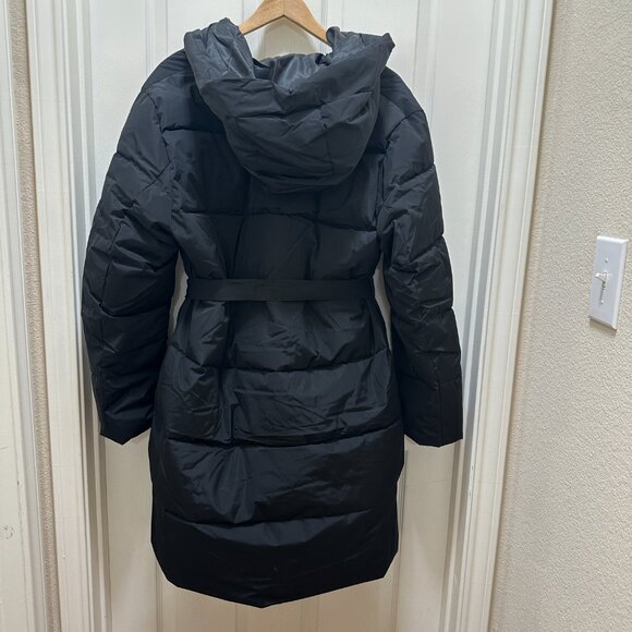 Rebecca Minkoff Women's Hooded Heavyweight Puffer Jacket Coat Size XL Black NEW - Picture 15 of 16